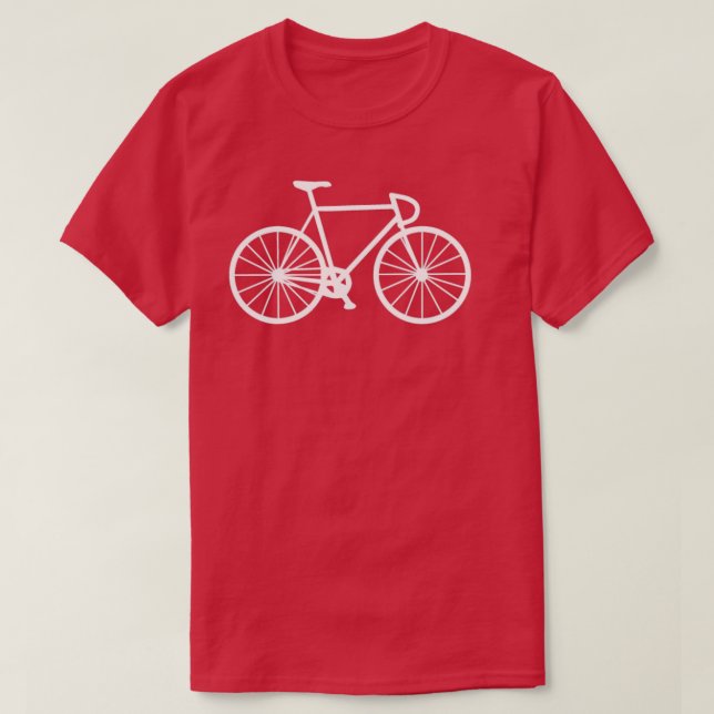 Camiseta branco de bicicleta (Frente do Design)