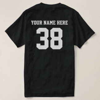 Camiseta Branco de Números e Nomes Personalizados