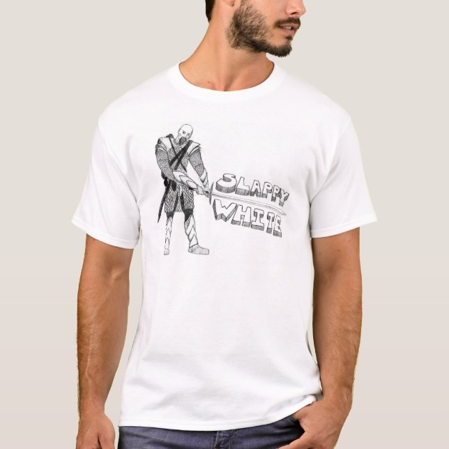 Camiseta Branco de Slappy - personalizado (Frente)
