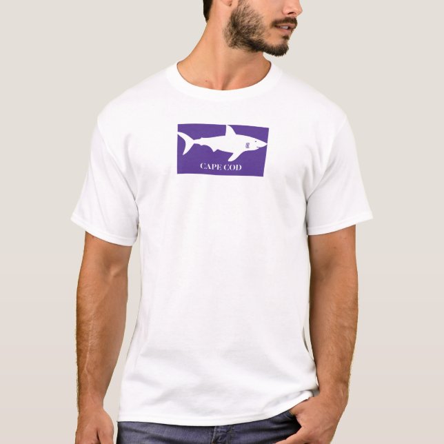 Camiseta branco do bacalhau de cabo (Frente)