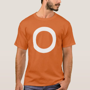 Camiseta Branco do círculo de CRAZYFISH