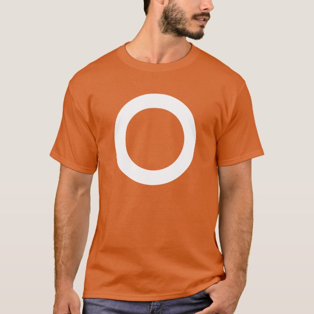 Camiseta Branco do círculo de CRAZYFISH (Frente)