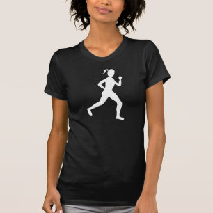 Camiseta Branco do corredor (fêmea) -