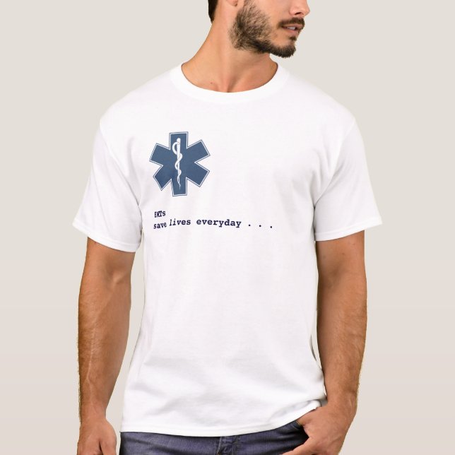 Camiseta Branco do diaysis de EMT (Frente)