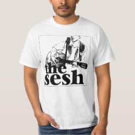 Camiseta "Branco do logotipo do sesh" dos homens
