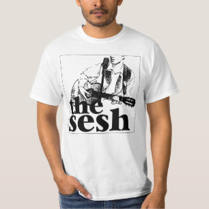 Camiseta "Branco do logotipo do sesh" dos homens