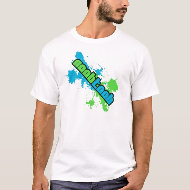 Camiseta Branco do Splotch de NooBTooB (Frente)