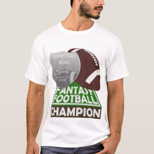 Camiseta Branco do t-shirt do campeão do futebol da
