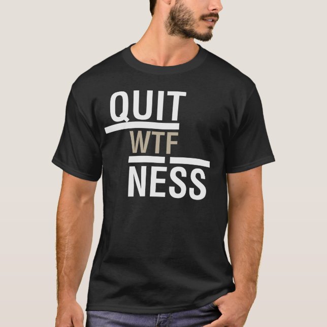 Camiseta branco do tshirt 2 do quitness (Frente)