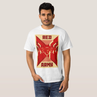 Camiseta Branco do Tshirt do hóquei do exército vermelho