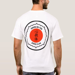 Camiseta Branco do Tshirt dos homens do clube do judo