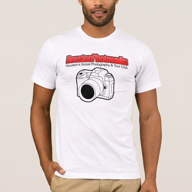 Camiseta Branco e vermelho, t-shirt 2-Sided (Frente)