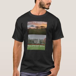 Camiseta branco-house, Serengeti, Sunset_Mbalageti, o Home…