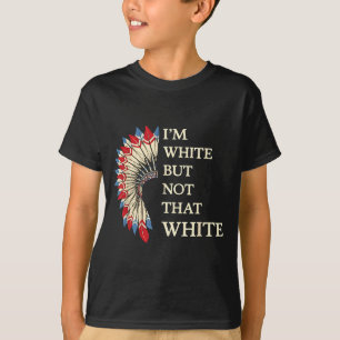 Camiseta Branco, mas não tão engraçado índio americano bran