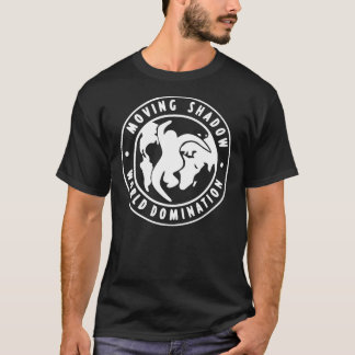 Camiseta [BRANCO] Mover o domínio do mundo sombra essencial