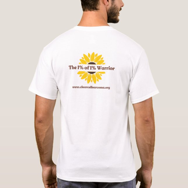 Camiseta Branco - O Guerreiro de 1% de 1% (Verso)