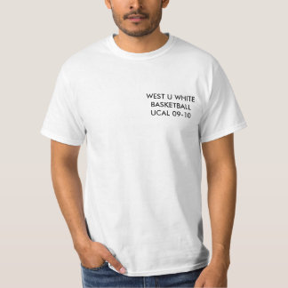 Camiseta Branco ocidental de U