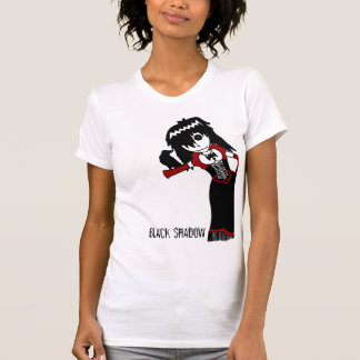 Camiseta Branco preto da sombra