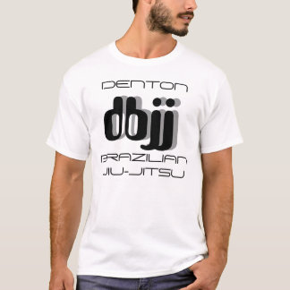 Camiseta branco retro de DBJJ-