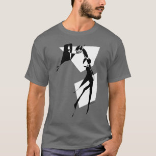 Camiseta Branco retro do basquetebol