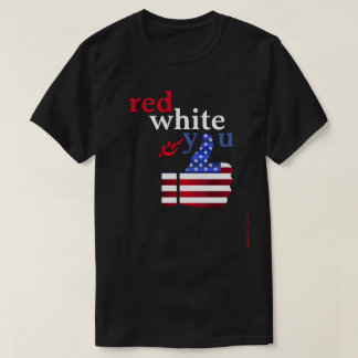Camiseta Branco vermelho e você