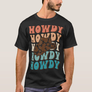 Camiseta Branco Vintage Howdy Rodeo Ocidental País do Sul