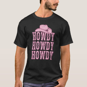 Camiseta Branco Vintage Howdy Rodeo Ocidental País do Sul