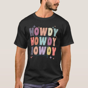 Camiseta Branco Vintage Howdy Rodeo Ocidental País Sulista