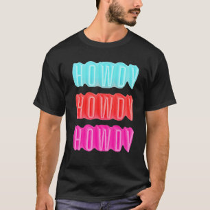 Camiseta Branco Vintage Howdy Rodeo Ocidental País Sulista
