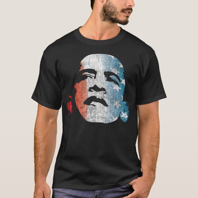 Camiseta Brancos vermelho de Obama e azul 12 (Frente)