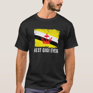Camiseta Brando com a bandeira de Brunei Melhor Gigi Nunca