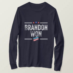 Camiseta brandon ganhou, brandon ganhou engraçado, brandon