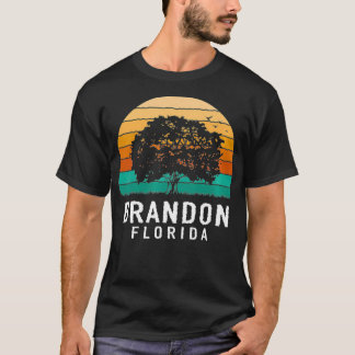Camiseta Brandon Vintage Sunset Florida Souvenir Premium