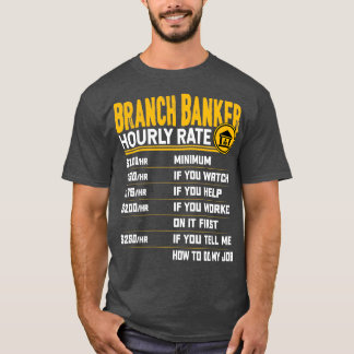 Camiseta Branker Banker Horário Taxa Funny Banco Empregador