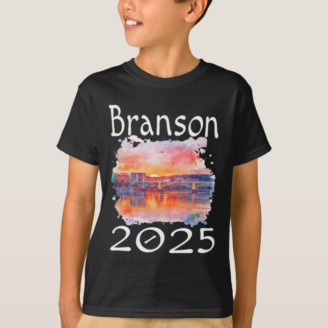 Camiseta Branson 2025 Matching Family Vacation Group Getawa (Frente)