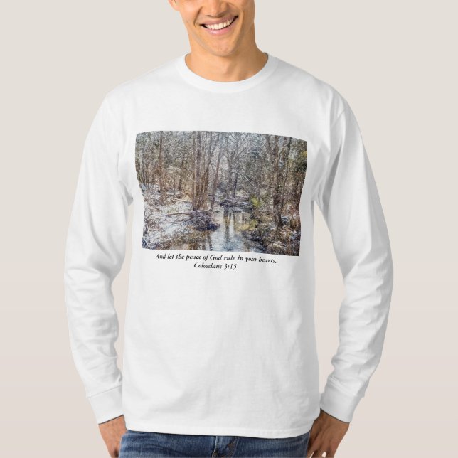 Camiseta Branson Fall Creek Winter Snow Paintershirt (Frente)