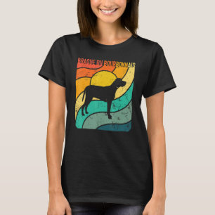 Camiseta Braque Du Bourbonnais Vintage Sunset Mãe Pai