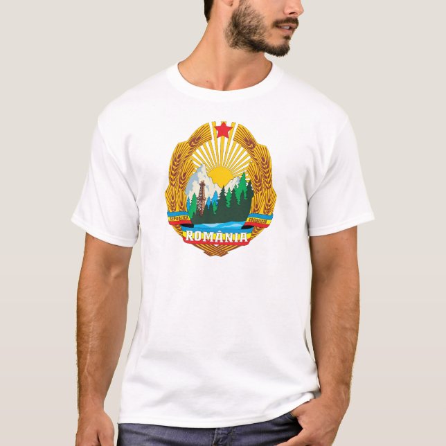Camiseta Brasão 1965 de Romania (Frente)