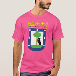 Camiseta brasão da cidade de madrid espanha engraçado