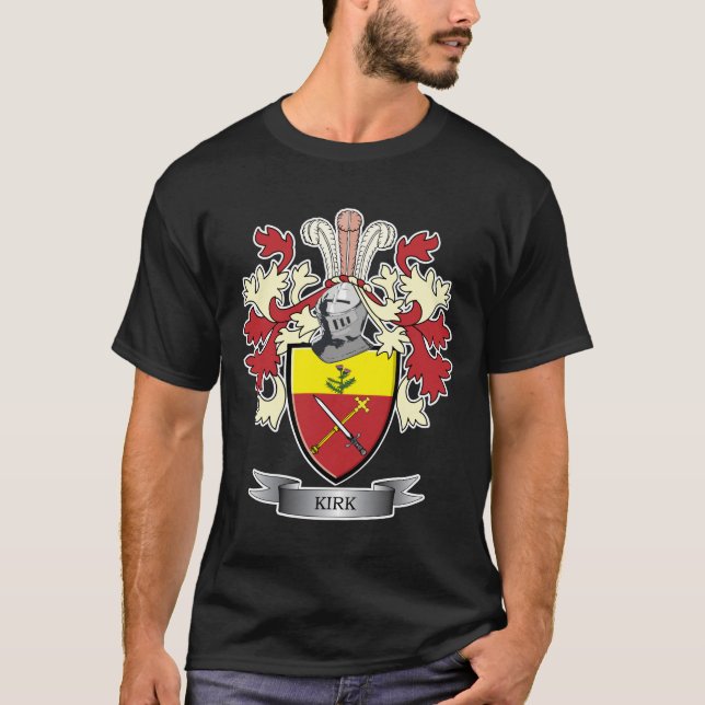 Camiseta Brasão da crista da família de Kirk (Frente)