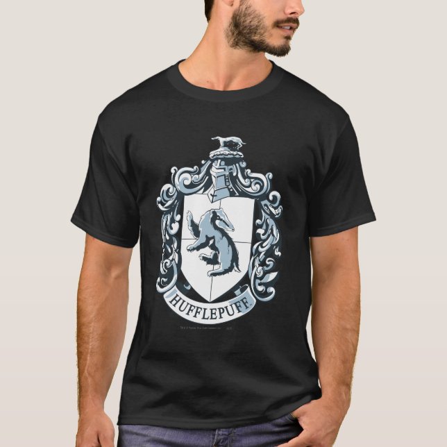 Camiseta Brasão da Lufa-Lufa Azul (Frente)
