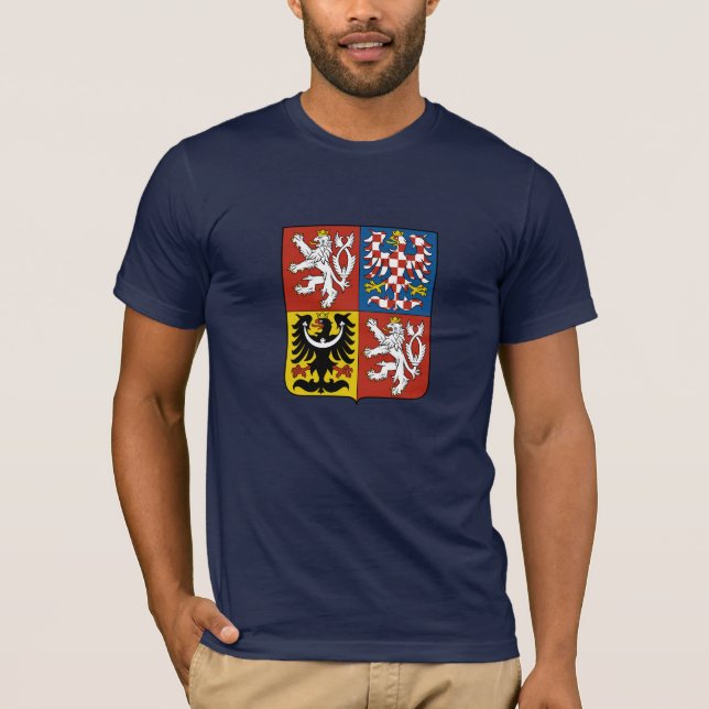 Camiseta Brasão da república checa (Frente)