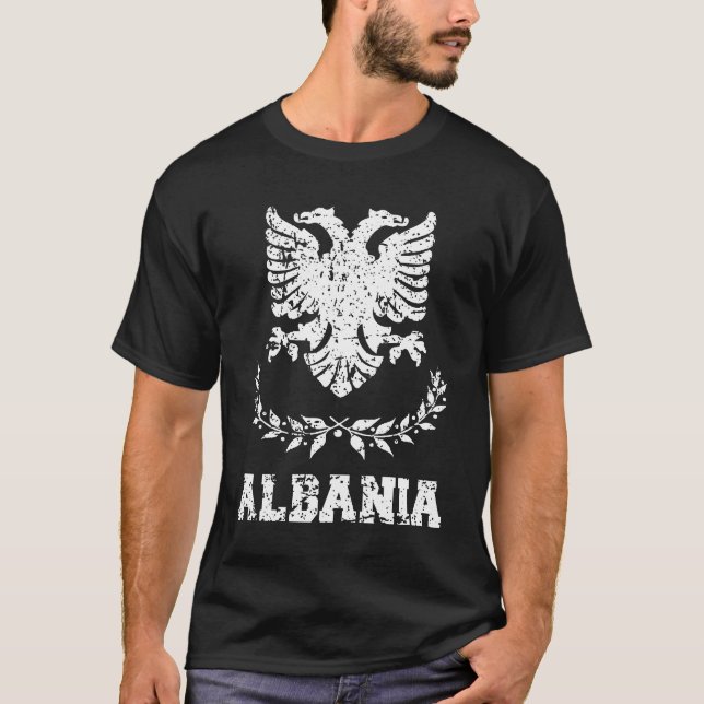 Camiseta Brasão de Albânia (Frente)