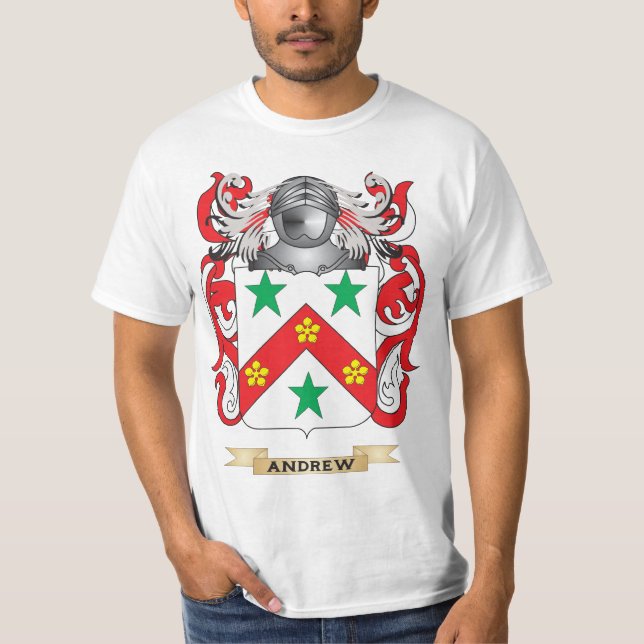 Camiseta Brasão de Andrew (crista da família) (Frente)