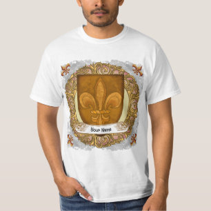 Camiseta Brasão de Armas da Família Fleur De Lis Sobrenome
