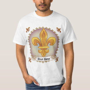 Camiseta Brasão de Armas da Família Fleur De Lis Sobrenome