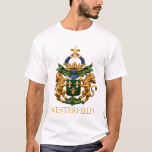 Camiseta Brasão de Armas da Família Holandesa Westerfield.