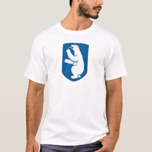 Camiseta brasão de armas da Groenlândia país símbolo emblem