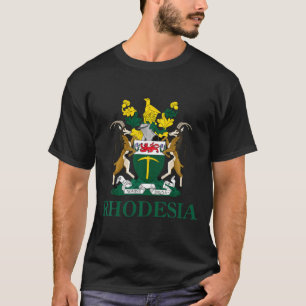 Camiseta Brasão de Armas da Rodésia Zimbábue Engraçado Áfri