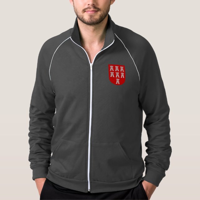 Camiseta Brasão de armas da Transilvânia vermelho branco (Frente)